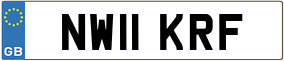 Trailer License Plate